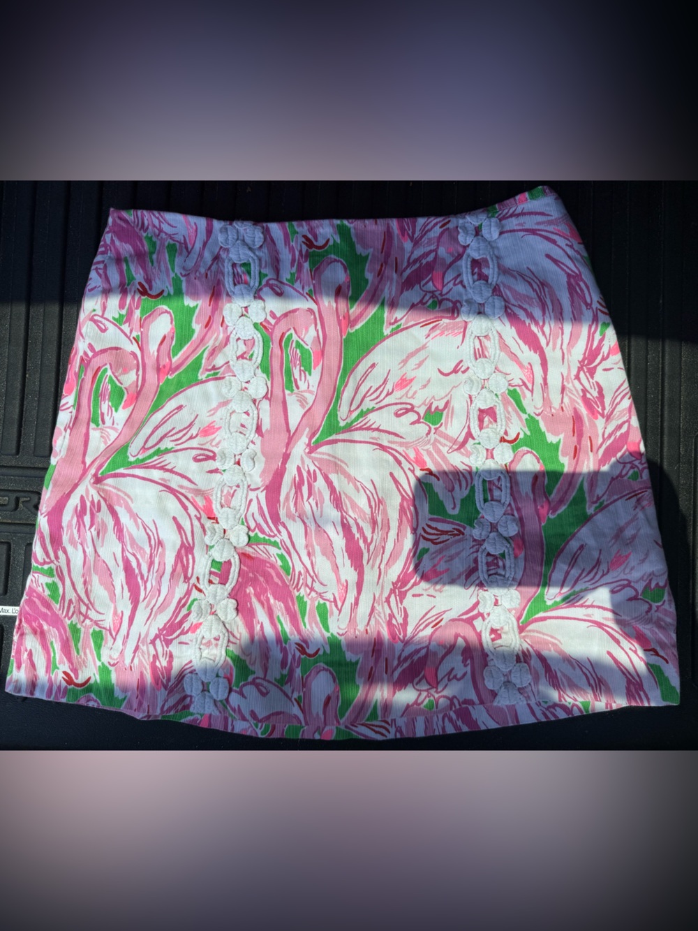 Lilly Pulitzer Pink & Green Floral Women's Skirt